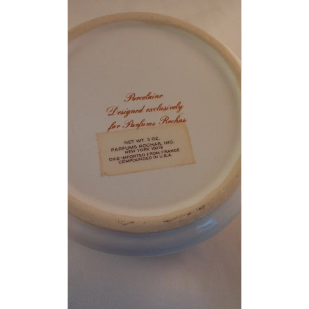 Ceramic‎ porcelain dish designed exclusively for Parfums Rochas vanity jewel box